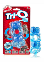 Load image into Gallery viewer, Tri-O Triple Pleasure Ring - Blue
