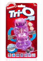 Load image into Gallery viewer, Tri-O Triple Pleasure Ring - Purple

