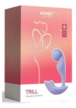 Load image into Gallery viewer, Trill Wearable Single Ball Rechargeable Silicone Dual Vibrator - Lavender/Purple