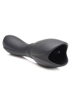 Load image into Gallery viewer, Trinity Men 10x Vibrating Rechargeable Silicone Penis Head Teaser with Urethral Sounds - Black