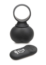 Load image into Gallery viewer, Trinity Men 28x Rechargeable Silicone Vibrating Balls with Remote - Black - Large/XLarge
