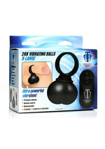 Load image into Gallery viewer, Trinity Men 28x Rechargeable Silicone Vibrating Balls with Remote - Black - Large/XLarge
