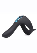 Load image into Gallery viewer, Trinity Men 7x Rechargeable Silicone Cock Ring with Taint Stimulator and Remote Control
