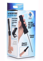 Load image into Gallery viewer, Trinity Men Penis Head Teaser with Uretheral Insert - Black