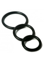 Load image into Gallery viewer, Trinity Men Silicone Cock Rings - Black - 3 Pack
