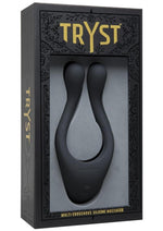 Load image into Gallery viewer, Tryst Rechargeable Multi Erogenous Zone Silicone Massager Waterproof - Black

