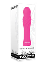 Load image into Gallery viewer, Twist and Shout Silicone Rechargeable Vibrator - Pink
