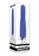 Load image into Gallery viewer, Twisted Temptation Rechargeable Silicone Vibrator - Blue
