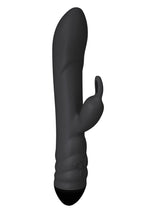 Load image into Gallery viewer, Twister Rechargeable Silicone Rabbit Vibrator with Remote Control - Black

