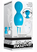 Load image into Gallery viewer, Twistin&#39; The Night Away Silicone Rechargeable Egg with Remote Control - Blue
