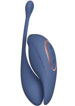 Load image into Gallery viewer, Twitch 2 Silicone Rechargeable Suction and Flapping Vibrator with Remote Control Egg - Blue

