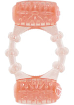 Load image into Gallery viewer, Two-O Double Pleasure Ring Silicone Cock Ring - Vanilla
