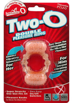Load image into Gallery viewer, Two-O Double Pleasure Ring Silicone Cock Ring - Vanilla
