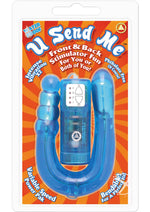 Load image into Gallery viewer, U Send Me Front and Back Waterproof Stimulator - Blue

