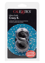 Load image into Gallery viewer, Ultra-Soft Crazy 8 Dual Silicone Cock Ring - Black

