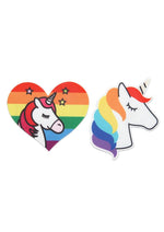 Load image into Gallery viewer, Unicorn Hearts - Rainbow
