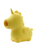 Load image into Gallery viewer, Unihorn Bean Blossom The Thick Tongued One Silicone Clitoral Stimulator - Yellow
