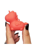 Load image into Gallery viewer, Unihorn Mini Peachy Pony Rechargeable Silicone Clitoral Vibrator