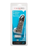 Load image into Gallery viewer, Up Extend It Up Vibrating Extension Sleeve - Smoke - 5in
