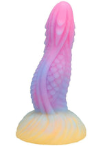 Load image into Gallery viewer, Vac-U-Lock Fantasy Fuckers Dragon&#39;s Tongue Glow In The Dark Silicone Dildo

