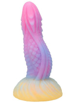 Load image into Gallery viewer, Vac-U-Lock Fantasy Fuckers Dragon&#39;s Tongue Glow In The Dark Silicone Dildo - Glow In The Dark/Multicolor
