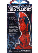Load image into Gallery viewer, Vac-U-Lock Fantasy Fuckers Red Raider Silicone Dildo - Red
