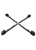 Load image into Gallery viewer, Velvet Noir Adjustable Hog Tie and Cuff - Black - Set