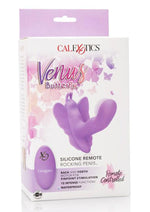 Load image into Gallery viewer, Venus Butterfly Rocking Penis Silicone Rechargeable Strap-On with Remote Control - Purple
