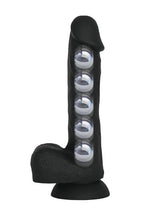 Load image into Gallery viewer, Vers Liquid Silicone Suction Dildo - Black