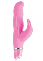 Load image into Gallery viewer, Vibe Therapy Angora Silicone Rabbit Vibrator - Pink
