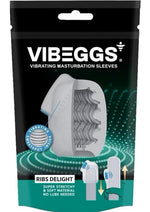 Load image into Gallery viewer, Vibeggs Ribs Delight Unisex Masturbation Egg - Blue/White