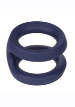 Load image into Gallery viewer, Viceroy Dual Ring Silicone Cock Ring - Blue
