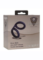 Load image into Gallery viewer, Viceroy Dual Ring Silicone Cock Ring - Blue
