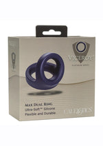 Load image into Gallery viewer, Viceroy Max Dual Ring Silicone Cock Ring - Blue
