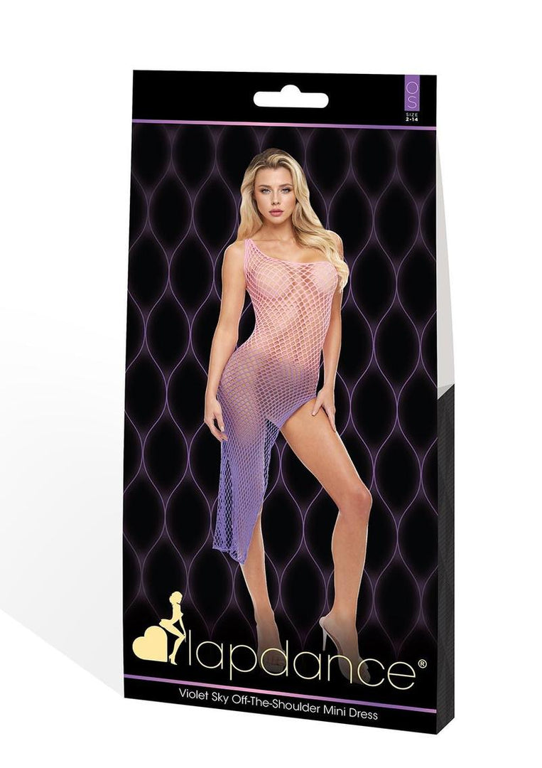 Violet Sky Off-The-Shoulder Mini Dress