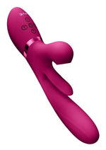 Load image into Gallery viewer, Vive Ena Rechargeable Silicone Triple Motor Thrusting G-Spot with Flapper and Air Wave Clit Stimulation Vibrator

