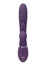 Load image into Gallery viewer, Vive Ena Rechargeable Silicone Triple Motor Thrusting G-Spot with Flapper and Air Wave Clit Stimulation Vibrator
