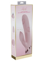 Load image into Gallery viewer, Vive Fronda Rechargeable Silicone Triple Motor G-Spot Vibrating and Tapping Leaf Clit Stimulator - Pink
