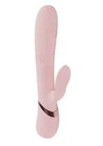 Load image into Gallery viewer, Vive Fronda Rechargeable Silicone Triple Motor G-Spot Vibrating and Tapping Leaf Clit Stimulator
