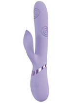 Load image into Gallery viewer, Vive Fronda Silicone Rechargeable Triple Motor G-Spot Vibrating and Tapping Leaf Clit Stimulator
