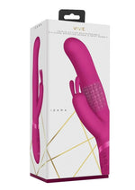 Load image into Gallery viewer, Vive Izara Triple Action Rechargeable Silicone Rotating Beaded G-Spot Rabbit Vibrator - Pink
