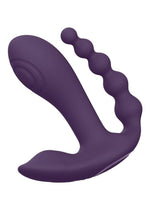 Load image into Gallery viewer, Vive Kata Rechargeable Silicone Pulse Wave and Vibrating Double Penetration Vibrator
