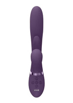 Load image into Gallery viewer, Vive Kura Rechargeable Silicone Triple Motor Thrusting G-Spot with Flapper and Air Wave Clit Stimulation Vibrator
