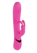 Load image into Gallery viewer, Vive Mimi 10 Function Silicone Rechargeable Triple Motor G-Spot and Tapping Rabbit Vibrator - Pink
