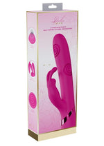 Load image into Gallery viewer, Vive Mimi 10 Function Silicone Rechargeable Triple Motor G-Spot and Tapping Rabbit Vibrator - Pink
