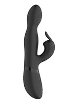 Load image into Gallery viewer, Vive Niva 360 Degrees Rechargeable Silicone Rotating G-Spot Rabbit Vibrator - Black
