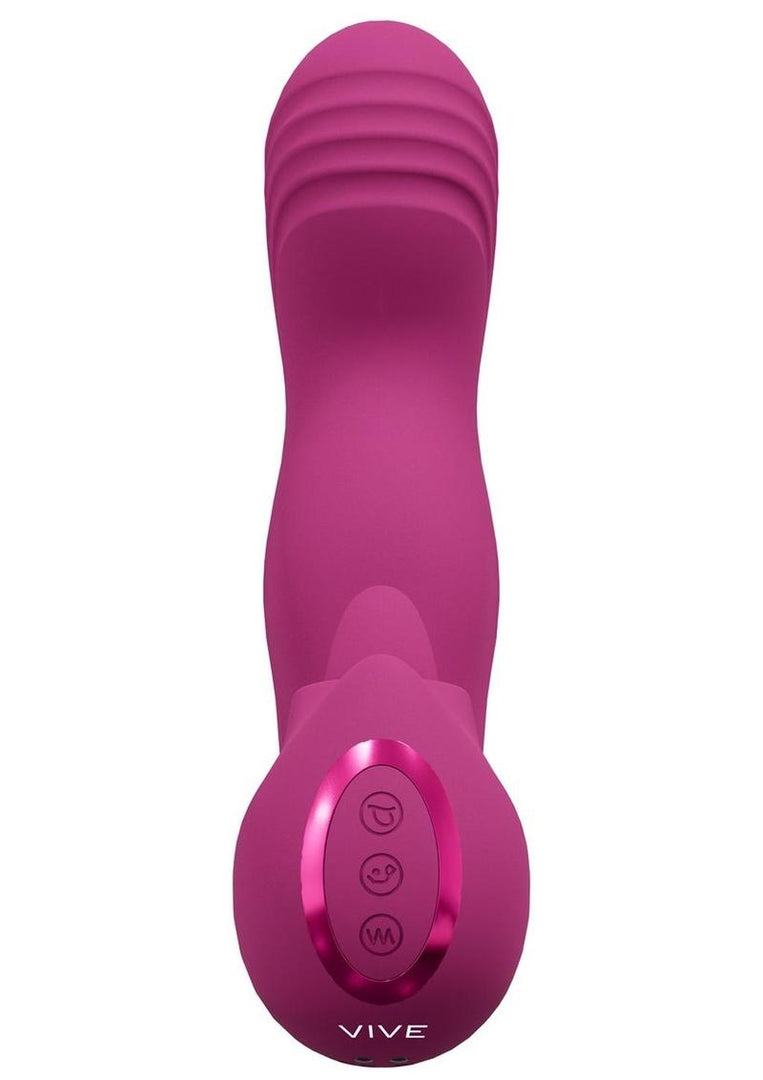 Vive Riko Rechargeable Silicone Triple Motor G-Spot Finger Motion Vibrator