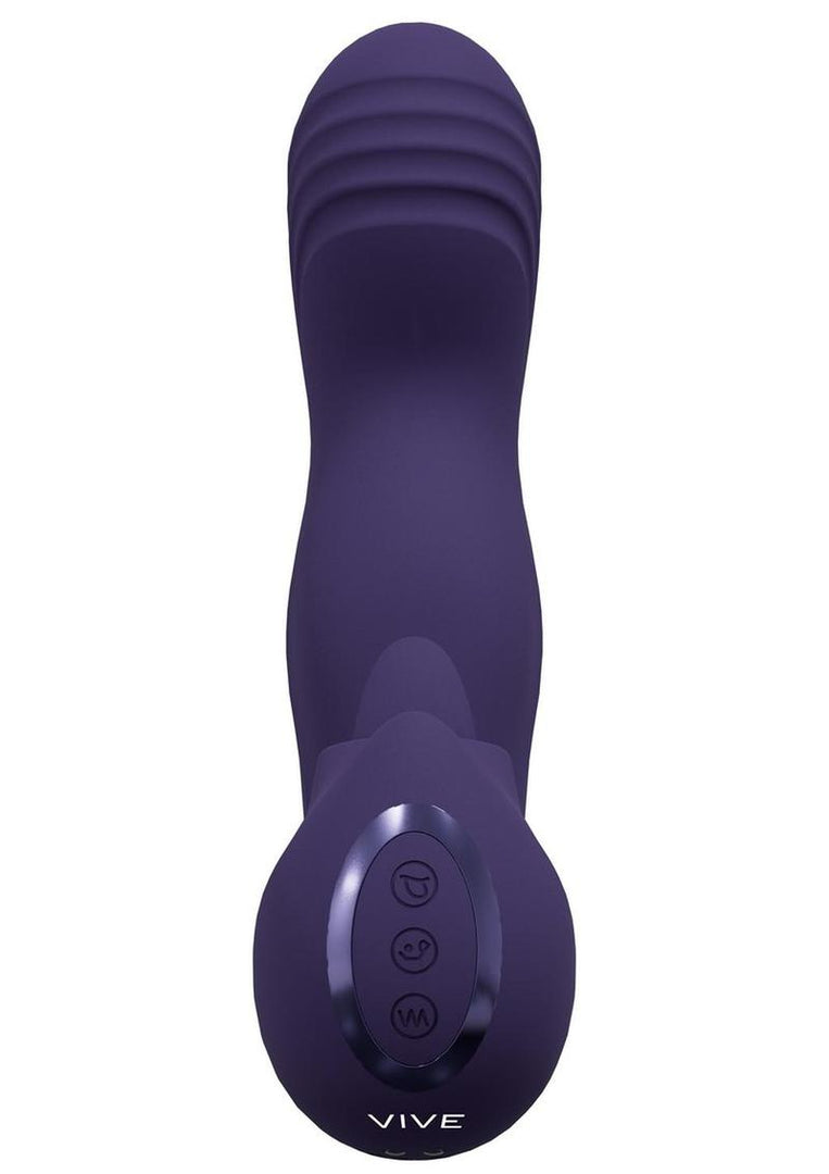 Vive Riko Rechargeable Silicone Triple Motor G-Spot Finger Motion Vibrator
