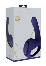 Load image into Gallery viewer, Vive Riko Rechargeable Silicone Triple Motor Thumper with Finger Motion Vibrator - Purple
