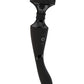 Vive Shiatsu Rechargeable Silicone Bendable Massager Wand - Black